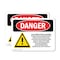 Signmission Electrocution Hazard Crane Danger Sign, Plastic, 10in W x 7in L, 2PK OS-2PACK-DS-P-710-L-1823 - alternate 1
